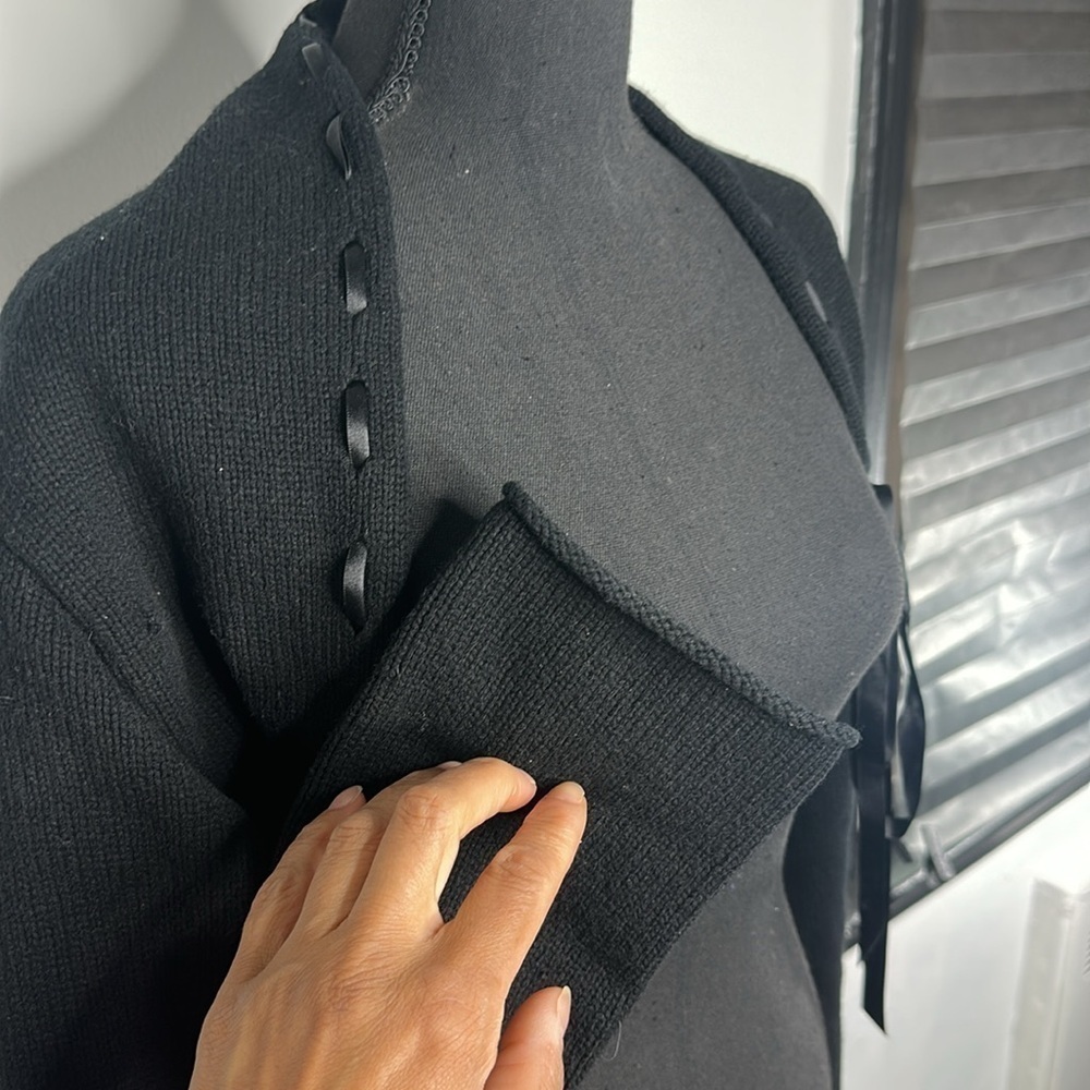 DKNY Black Trendy Sweater Valero Swing - Picture 7 of 11
